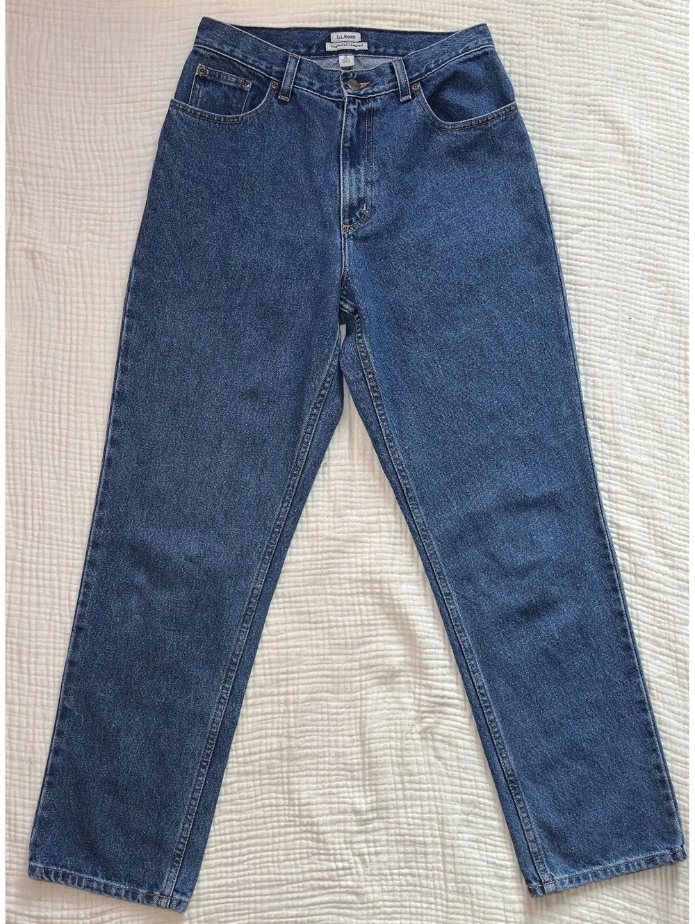L.L.Bean Women’s Size 8 Relaxed Straight Leg Jeans Medium Wash Denim